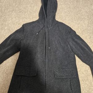 Sz LG ST JOHNS BAY HOODED WOOLEN ZIP UP JACKET